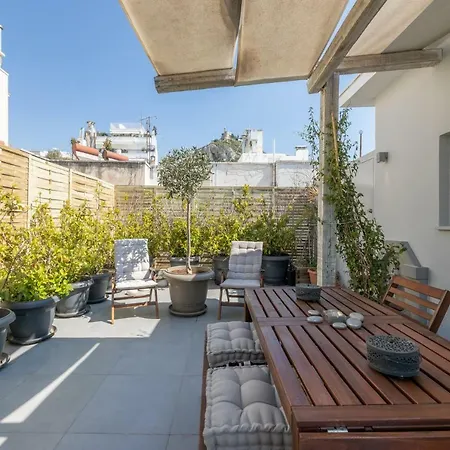 Kolonaki Studio+terrace Stunning Acropolis Views